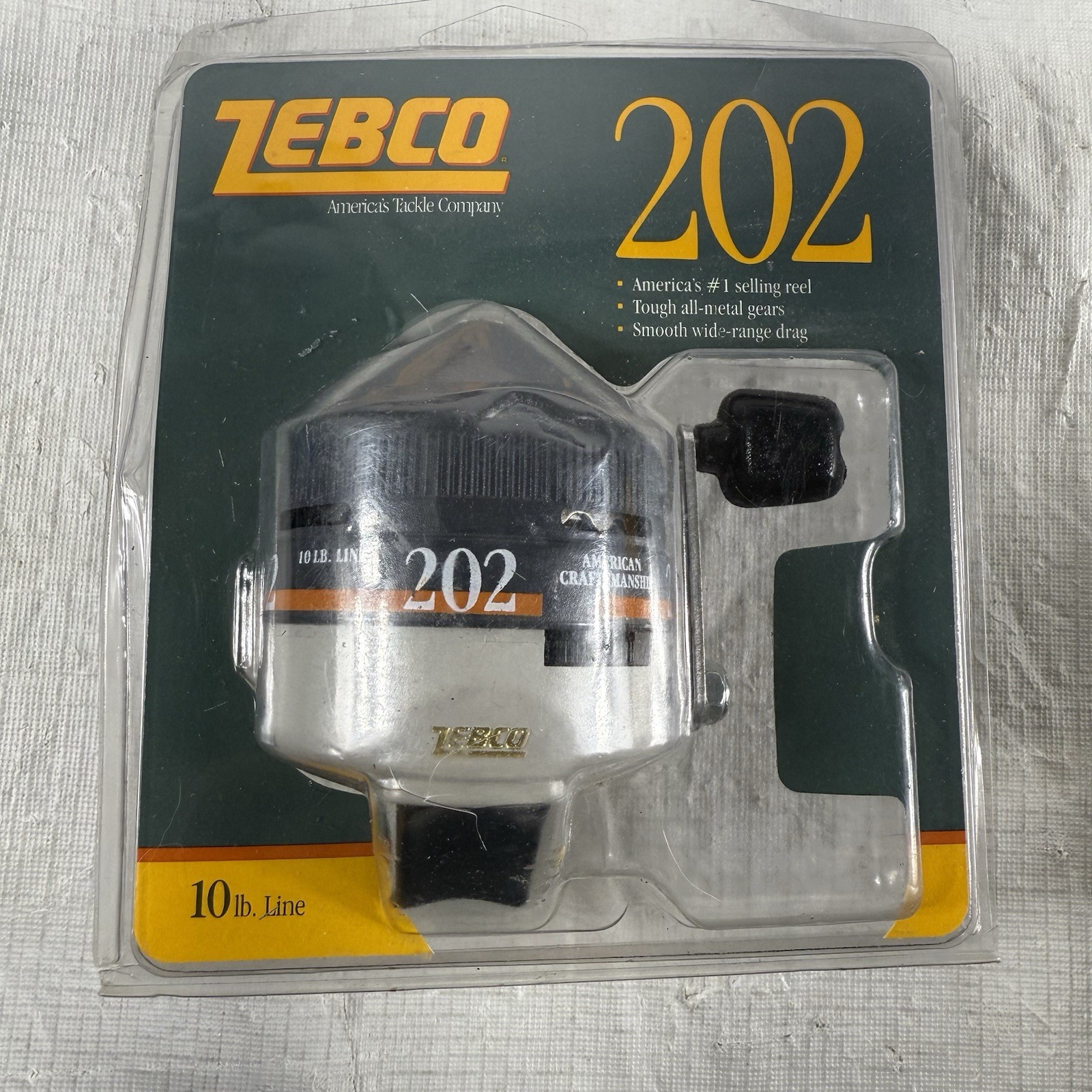 Zebco 202 Fishing Reel Vintage 1989 Brunswick Die Cast Reel 