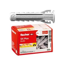 SX Plus universal plugs 6 x 30 mm for all Fischer solid materials 100 pcs x 2