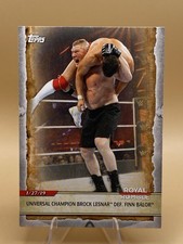 2020 Topps WWE Wrestlemania #37 Champion Brock Lesnar Finn Balor Trading Card