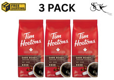 Free Shipping Tim Hortons Dark Roast Ground Coffee 100% Arabica Pack of 3