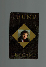 1989 Donald Trump Milton Bradley Game Card Rookie. rookie card picture
