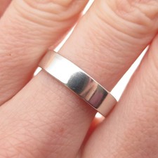 925 Sterling Silver Vintage Wedding Band Ring Size 7