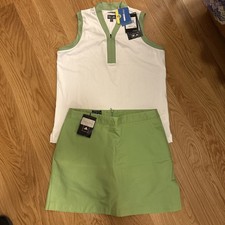 Adidas Golf Climacool Green Athletic Golf Skort Womens 10 coordinating L top
