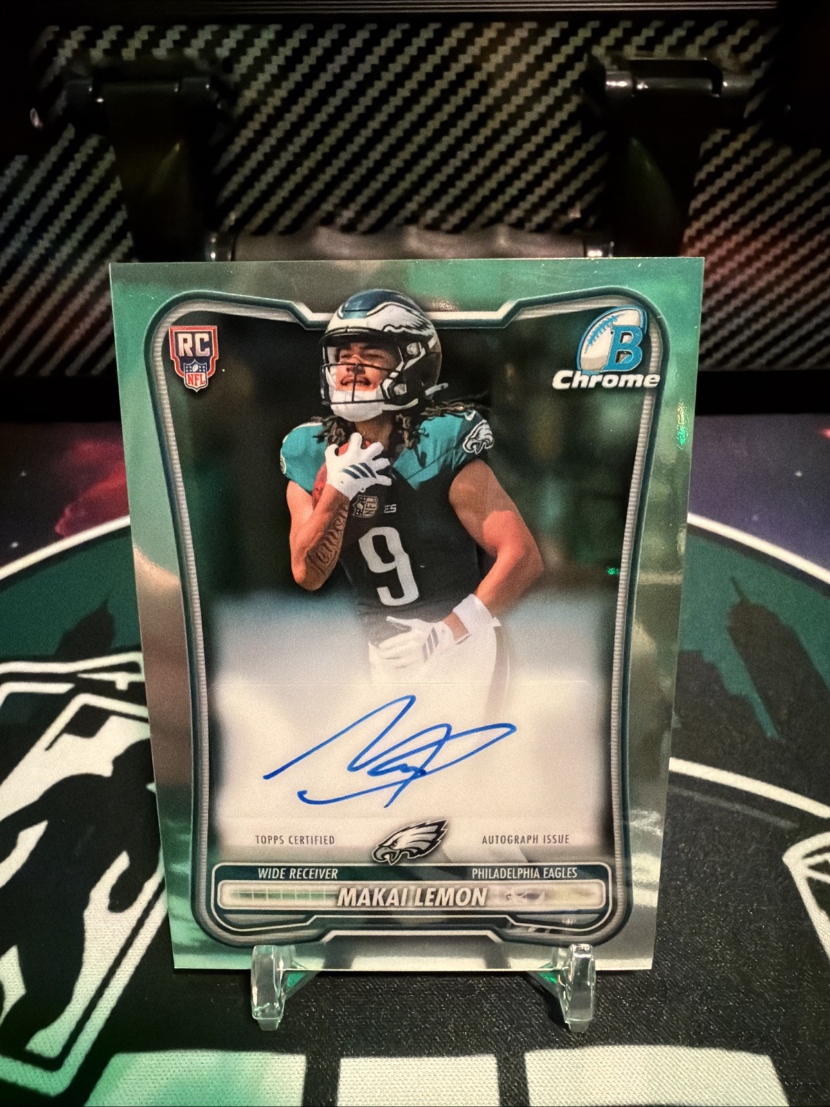 2026 Bowman Football Chrome Makai Lemon RC Auto BCRA-ML Eagles