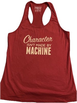 Maker's Mark Whiskey Branded Character Tank Top Women s Size XL Kentucky Bourbon