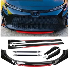 For Toyota Camry 2000-07 Front Bumper Lip Spoiler Splitter Glossy Black Red Body