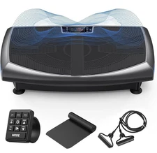 Vibration Plate Exercise Machine 7 in 1 4D Vibration Plate Glide Swing&Massage