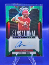Alberto Rios 2025 Panini Prizm #SS-AR Sensational Signatures Green Prizms