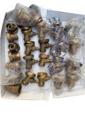 Joblot x32 22mm Pump Union Isolation Valves Brass Compression 9.1kg Scrap