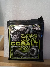 7-String Regular Cobalt Slinky Electric Guitar Strings, 10-56 Gauge (P02728)