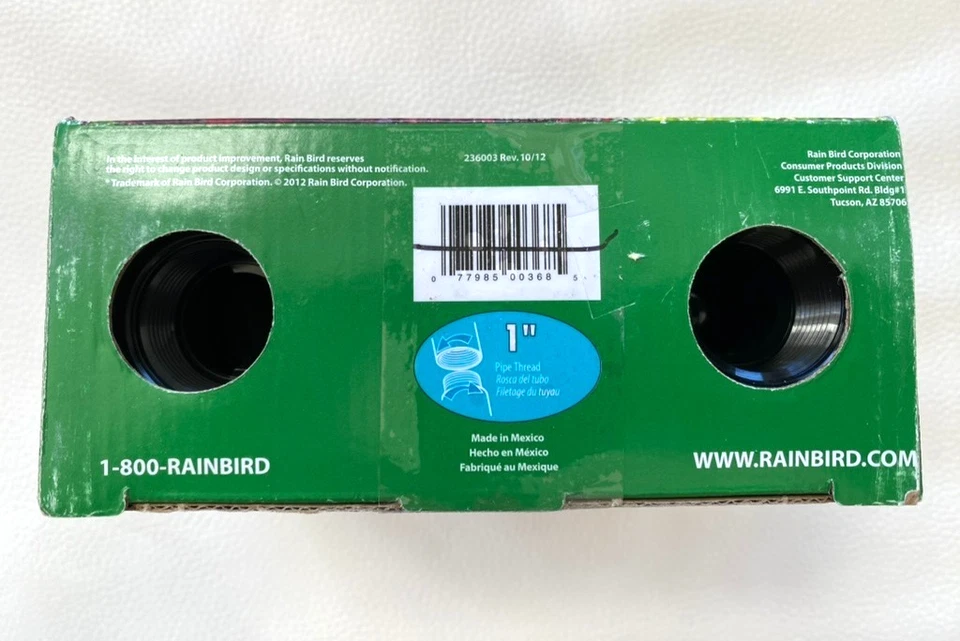 Rain Bird 1” Jar-Top Anti-Siphon Irrigation Valve (JTV/AS-100) RETAIL PACKAGING - Image 3 of 3