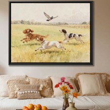 Cocker Spaniel Watercolor Painting Dog Art Canvas Print Living Room Decor