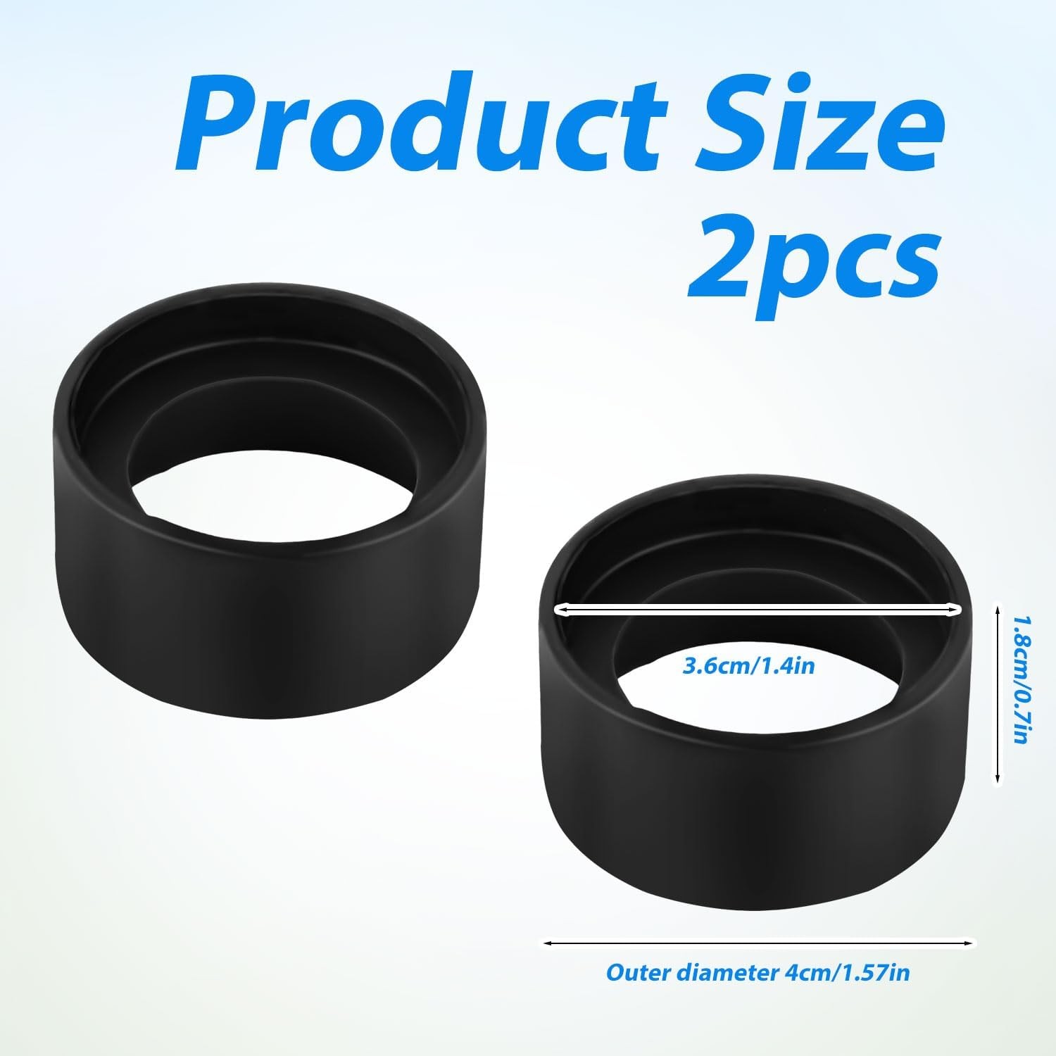 2pcs Industrial Eyepiece Eye Cups, Rubber Binocular Cover Guards... 