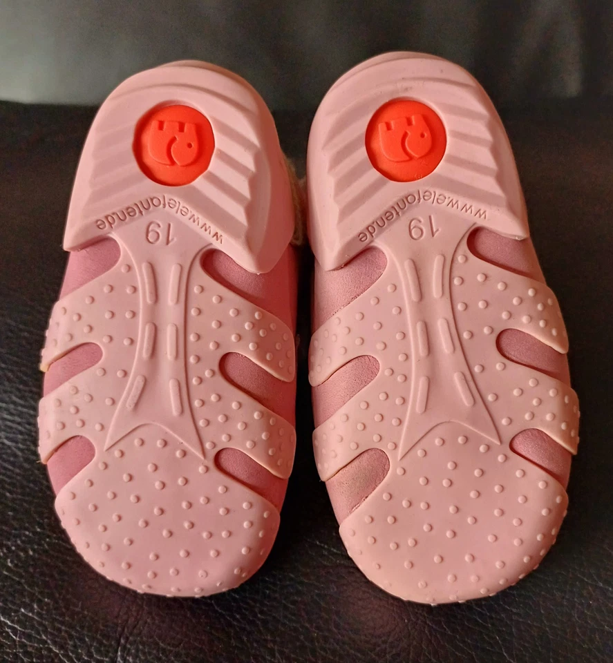 Kinderschuhe, Winter, Lauflerner, Elefanten, Gr. 19, Rosa, Mädchen Neuwertig - Bild 3 von 4