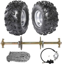 32" ATV Quad Go Kart Rear Live Axle Kit  Wheels Sprocket Hub Scooter Dirt Bike