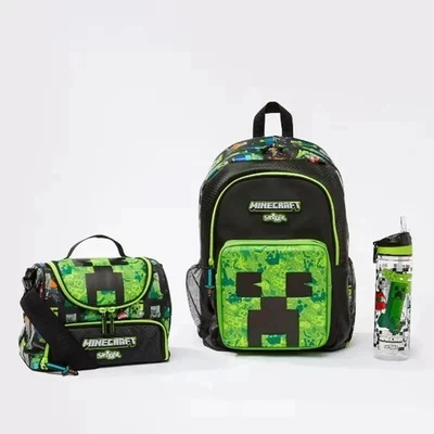 Smiggle Creeper Backpack School Bag Minecraft Children Gift
