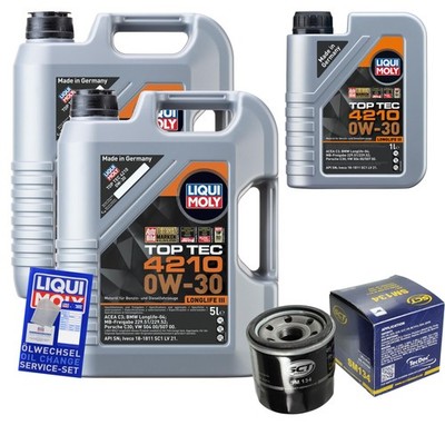 SCT Ölfilter 11 L Liqui Moly Top Tec 4210 0W-30 für Hyundai i10 1.0