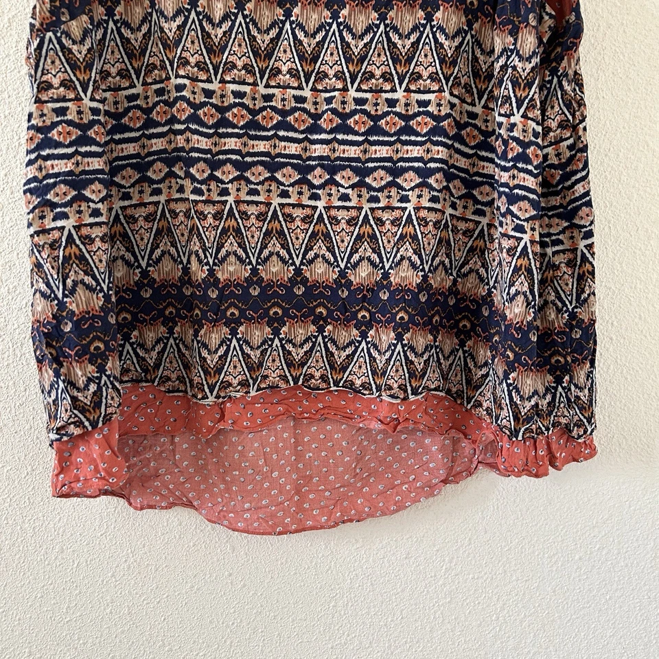 Camiseta sin mangas para mujer Lucy & Laurel 3X estampado suroeste boho vacaciones de verano Foto 2 de 4