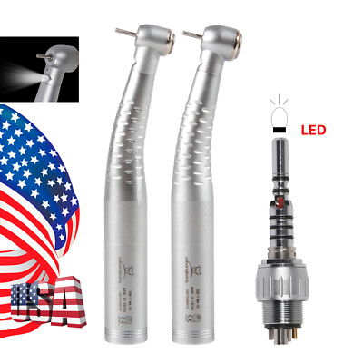 Dental LED High Speed Fiber Optic Handpiece 6Hole Quick Coupler YCE