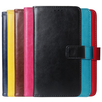 Leder Tasche Flip Cover Schutz Hülle Etui TPU Silikon CASE Für Tecno Handy