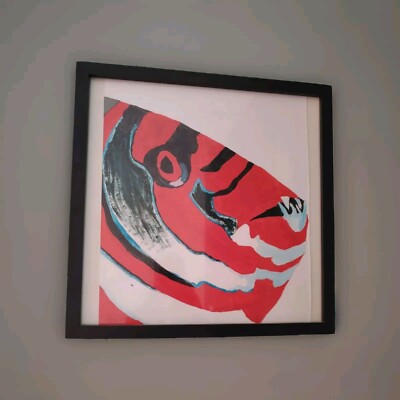 Krone Fisch Acryl Gemälde