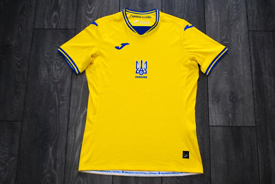 Maillot De Foot Ukraine équipe Nationale Joma 2020-2021 Homme - Taille S - Occasion Bon état