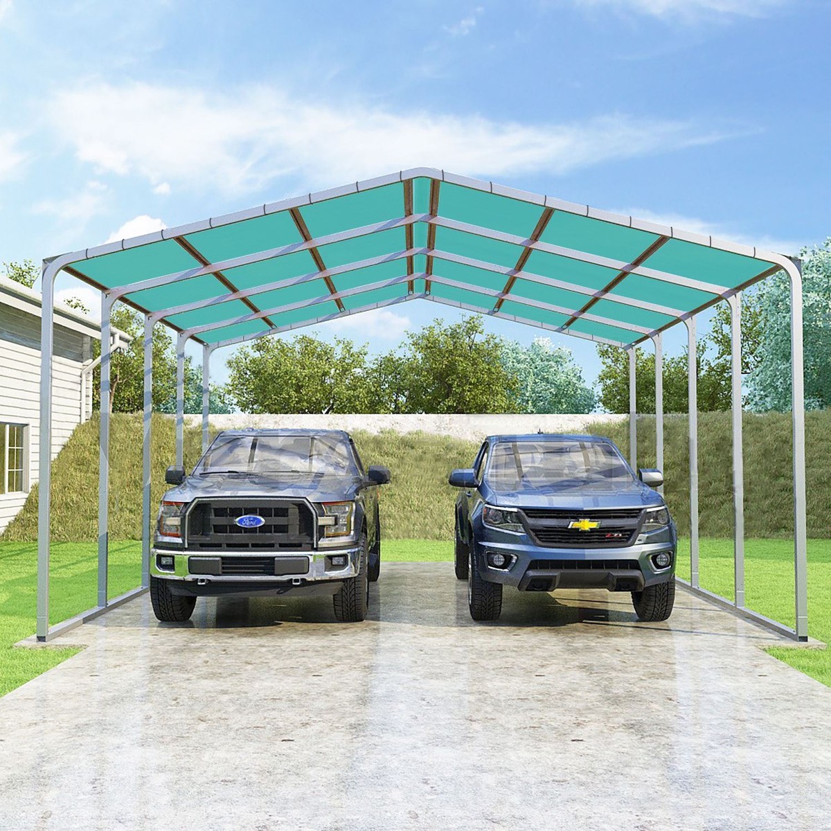 8ft Waterproof Straight Edge Sun Shade Sail Outdoor Garden Pool