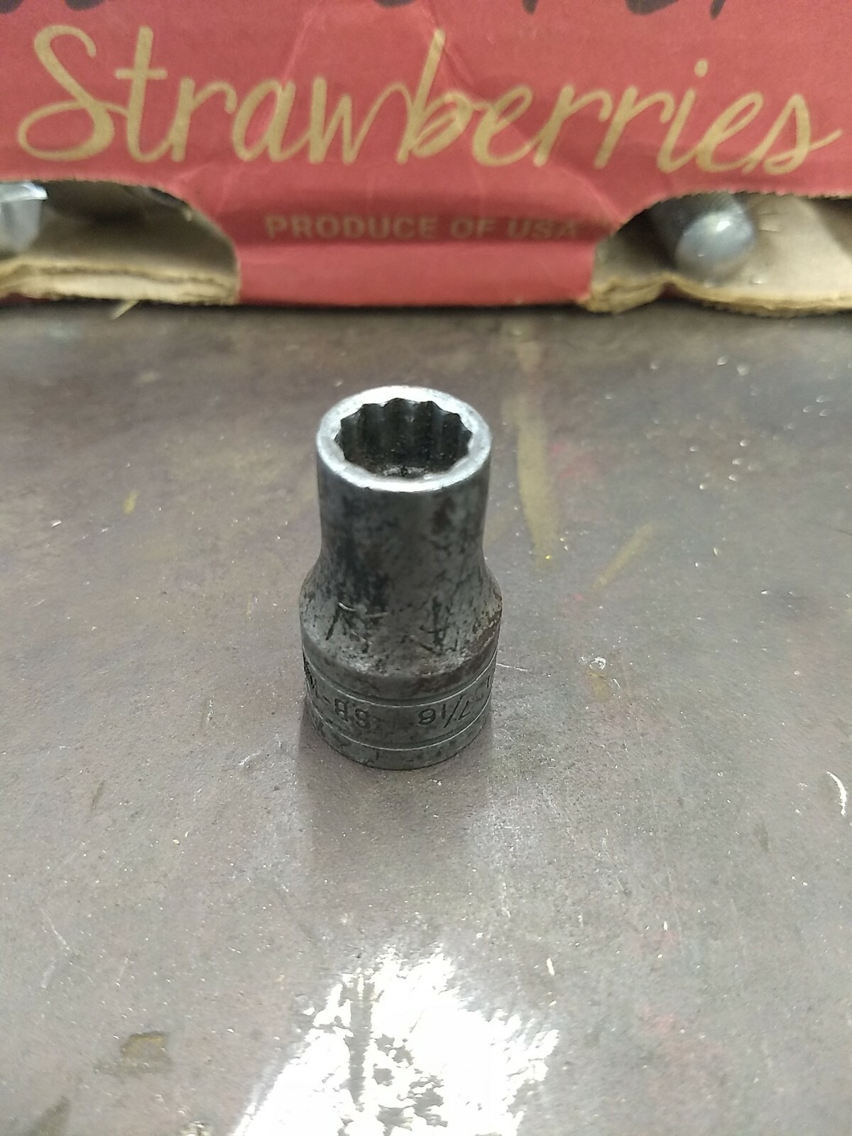 Snap-On SB-140 7/16" 1/2dr 12pt Std Socket USA Z