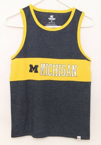 Michigan UM Wolverines Colosseum Navy Sleeveless Tank Top Shirt Youth M 12-14