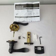 Unbranded Door Lever Lock Sets Oil Rubbed Bronze Reversible Handle