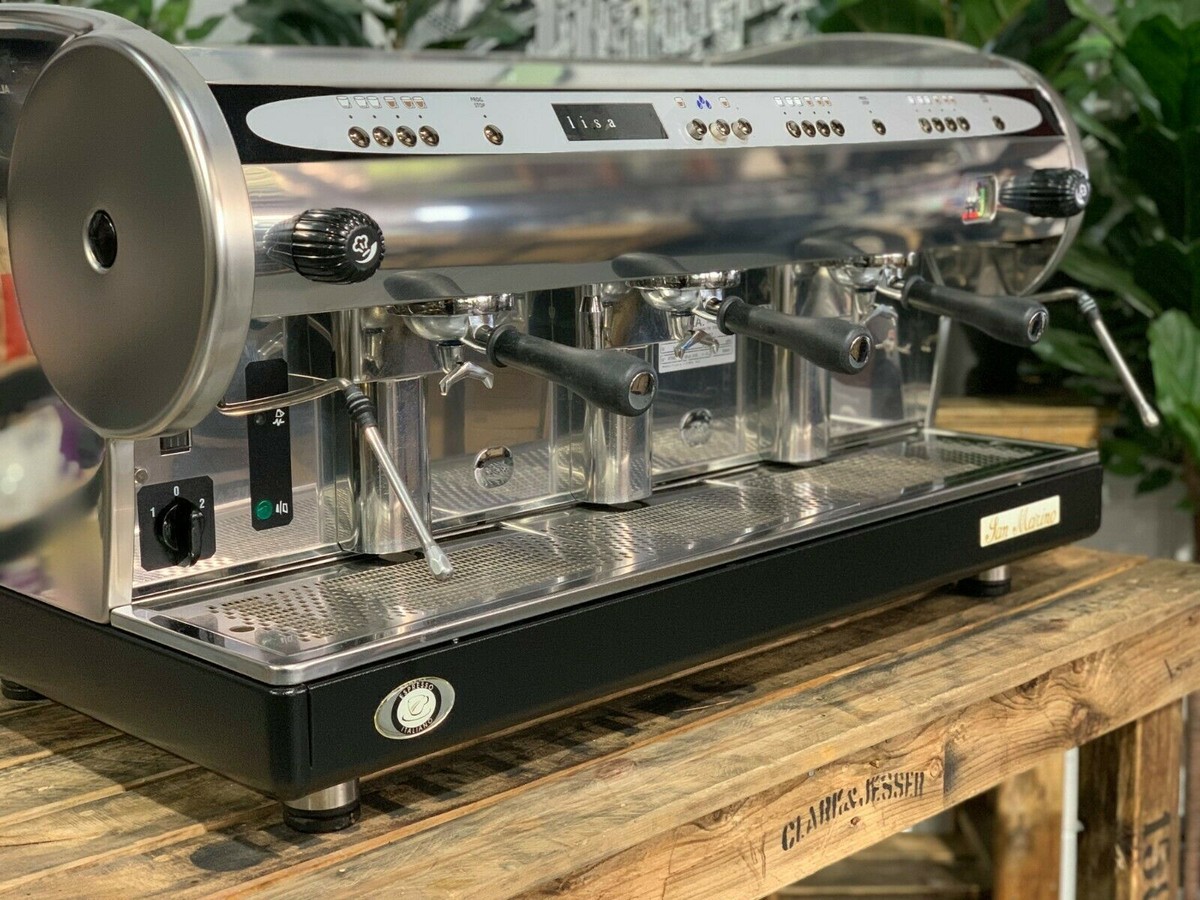 サンプロ3　koyuサマ SAN MARINO LISA R 3 GROUP CHROME WITH BLACK BASE ESPRESSO COFFEE