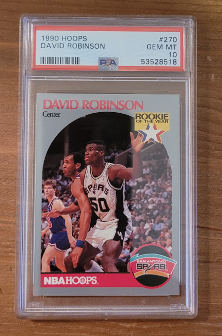 1990 Hoops David Robinson Rookie #270 PSA 10 San Antonio Spurs