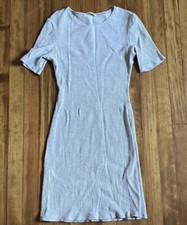 Reformation Mini Dress Size Medium Women’s Kendy Eco Rib Short Sleeve Grey