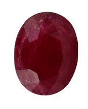 7.44 Ct Natural Heated Mozambique Ruby Faceted Red Color Loose Gemstone Oval Cut