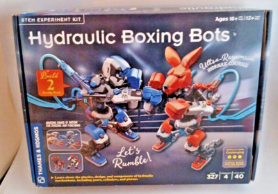 Thames Kosmos Hydraulic Boxing Robots Bots STEM Experiment Kit Science Engineer