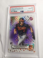 2023 Topps Pristine Gunnar Henderson Purple Refractor /99 Rookie PSA 10 GEM MINT