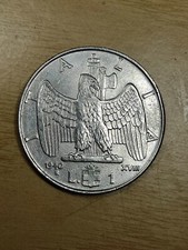 1 LIRE 1940 XlllI. Vittorio Emanuele III '  Magnetica . F320