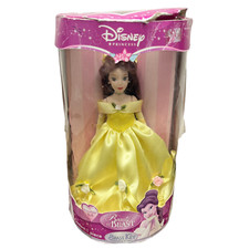 Disney Princess Beauty And The Beast Belle Porcelain Doll Brass Key 2006