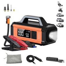 10000A Jump Starter with Air Compressor 150PSI Portable Car Battery Booster 12V