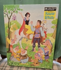 Vintage Walt Disney's Snow White  the 7 Dwarfs 200 Piece Jigsaw Puzzle Sealed