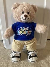 Build A Bear Happy Birthday Bear 18" White Plush - 100 Complete Outfit