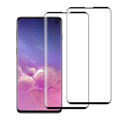 2 x Samsung Galaxy S10e S10 S10 Plus Full Cover Tempered Glass Screen Protector