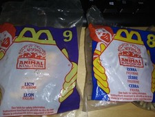 New 2 Disney Animal Kingdom Zebra 8 Lion 9 McDonalds Meal Toys Lot