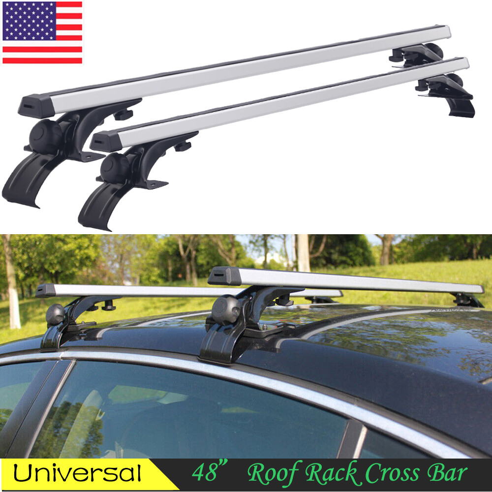 NEW Top Cross Bar Roof Rack Luggage Cargo Carrier 48