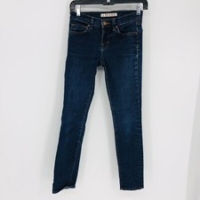J Brand Blue Skinny Leg Dark Wash Pure Jeans Women's Size 24 28" Inseam Stretch