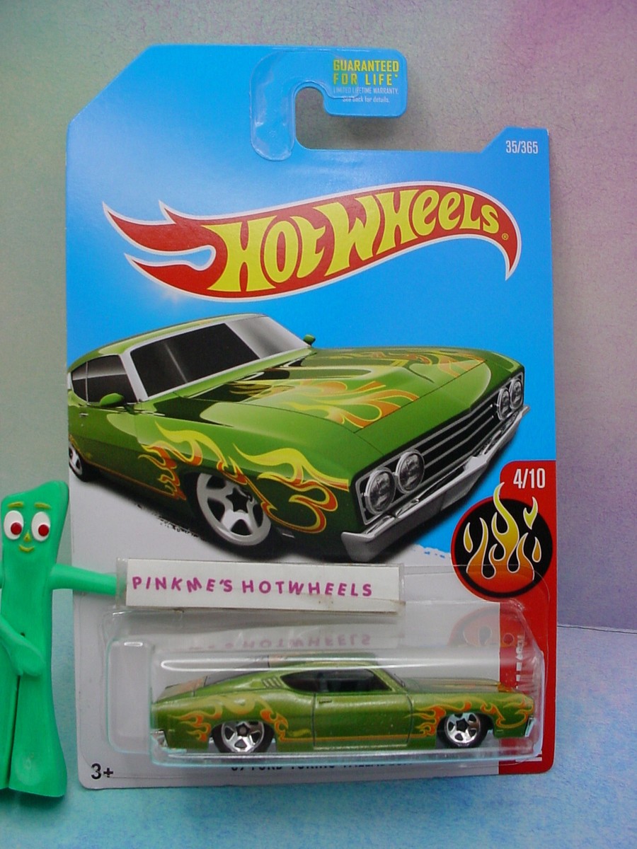 2017 Hot Wheels '69 FORD TORINO TALLADEGA #35 US✰green;5sp 🔥HW
