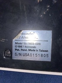 Nintendo NES Advantage Game Controller 1987 Model NES-026 GENUINE - TESTED! 