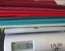 8 Half Yards fabric bundle assorted green Red slow stitching quilting crafts