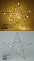 Led Weihnachtsstern Leuchtstern 30 Cm 25 Leds Timer Metall Advent Weihnachten
