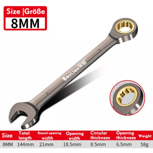 6mm - 32mm Ratschen-Ringmaulschlüssel Ratschenschlüssel Knarrenschlüssel SW - Bild 10 von 58